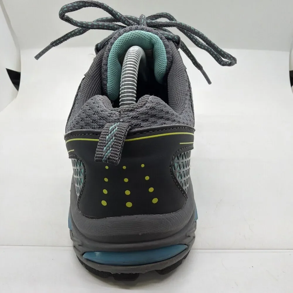 LA Gear Tracy Running Athletic Shoes Grey Teal Neon Green Women's Size 11
